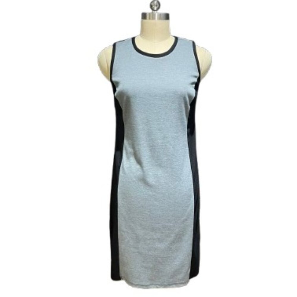 Old Navy Grey & Black Color Block Sleeveless Shift Dress - LNC/NWOT